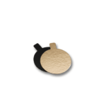 Rond or/noir 5cm avec languette